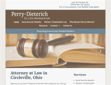 Tablet Screenshot of perrydieterich.com